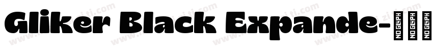 Gliker Black Expande字体转换